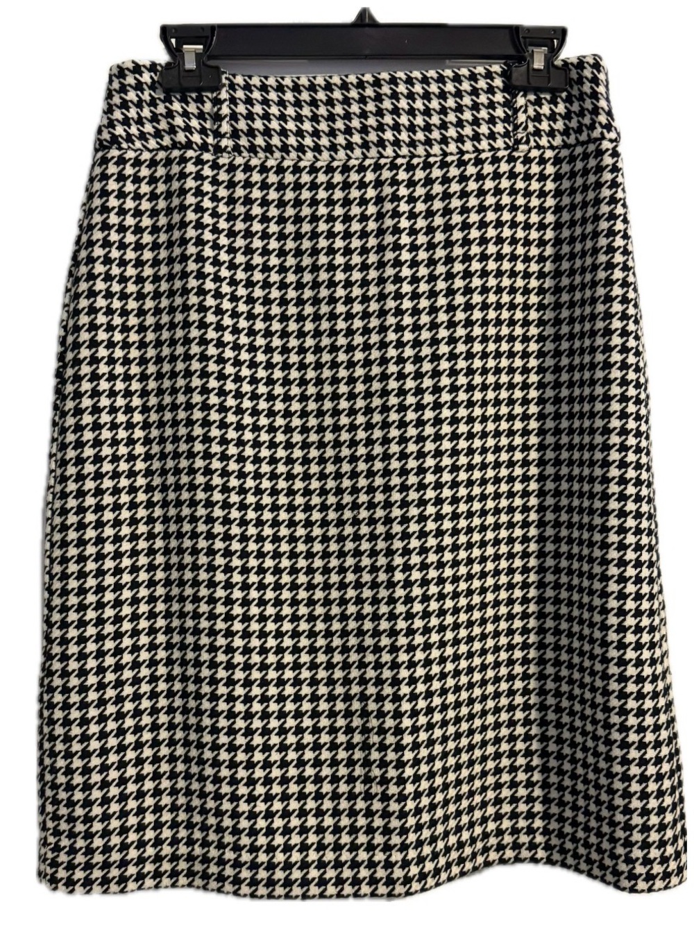 Covington Black & White/Light Cream Houndstooth Pencil Skirt Size 14